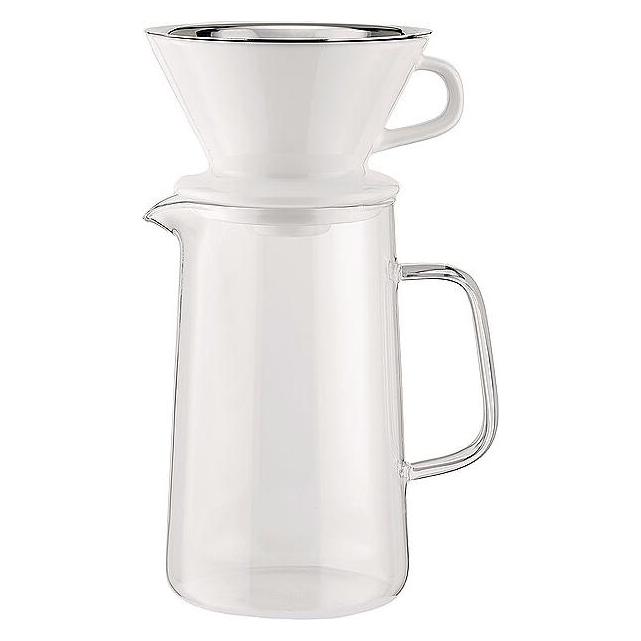 Alessi Filterkrug Set SLOW COFFEE silberfarben (0.60 l) (B0CKH8YN7K)