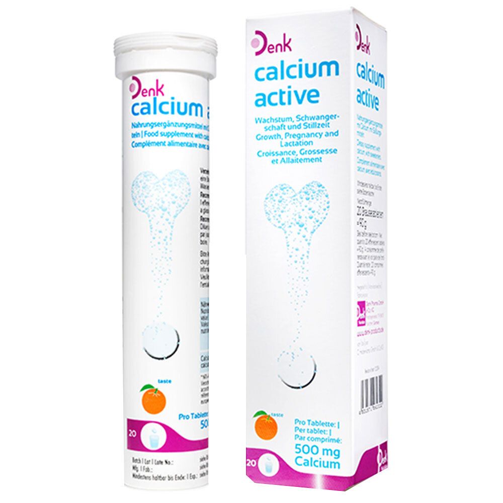 Calcium Active Denk 500 mg Brausetabletten 20 St