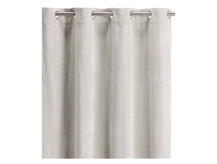 Rideau uni en coton grege 140 x 280 cm