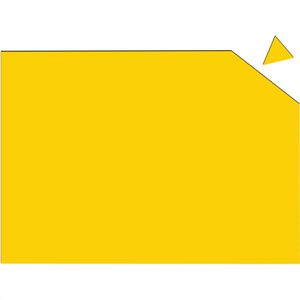 Franken Magnetpapier MP841 04, 200 x 295 mm, gelb, zum Ausschneiden von Symbolen, 1 Platte