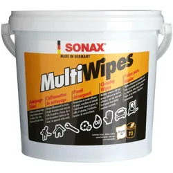 Sonax, Fahrzeugreinigung Zubehör, MultiWipes, Reinigungstücher, Eimer 72 Stück