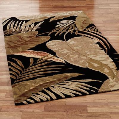 Kas Oriental Rugs Inc / Ds Rainforest Rectangle Rug, 5' x 8', Midnight Black