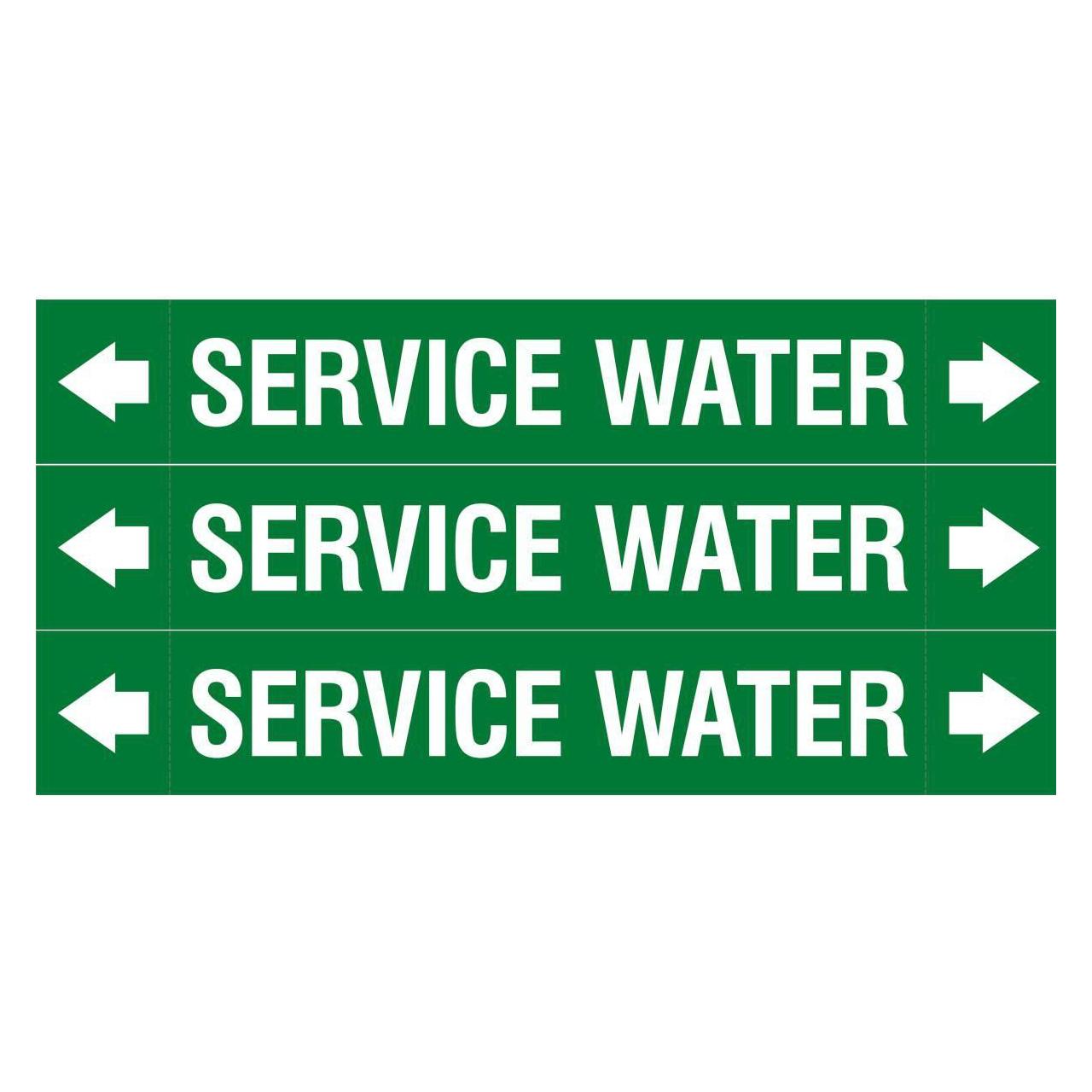 Brady ASME - Rohrmarkierer - Service Water (ASMEPM-37X230MM-SERVICE WATER)