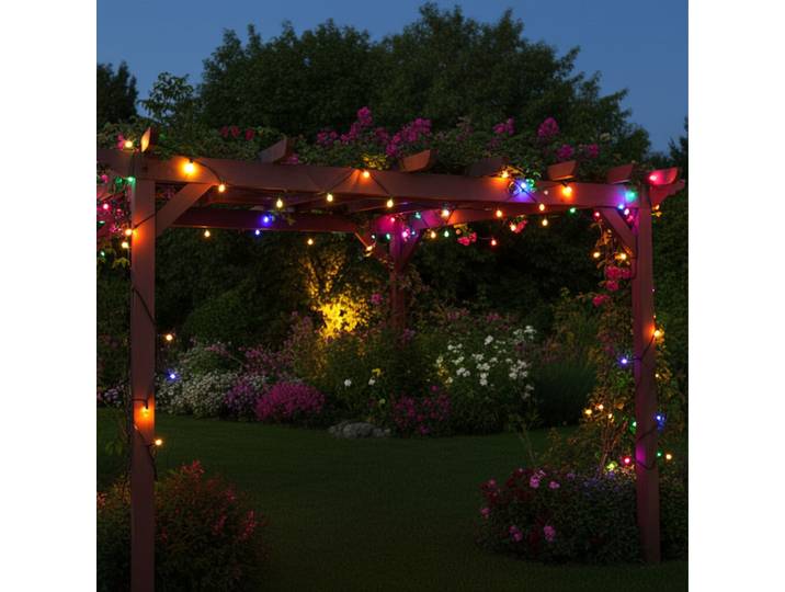 2er-Set Lichterkette multicolor, ca. 2,9m, für Innen und Aussen, 40 LEDs, Batterie, Timer