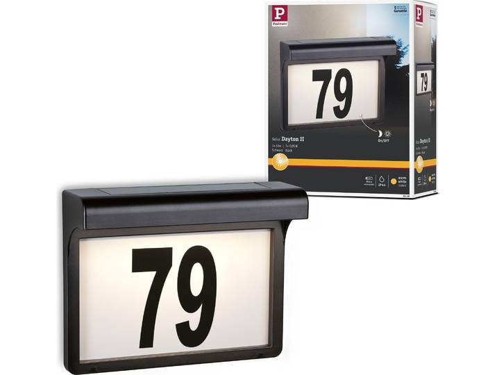Paulmann Solar LED Hausnummernleuchte Dayton II