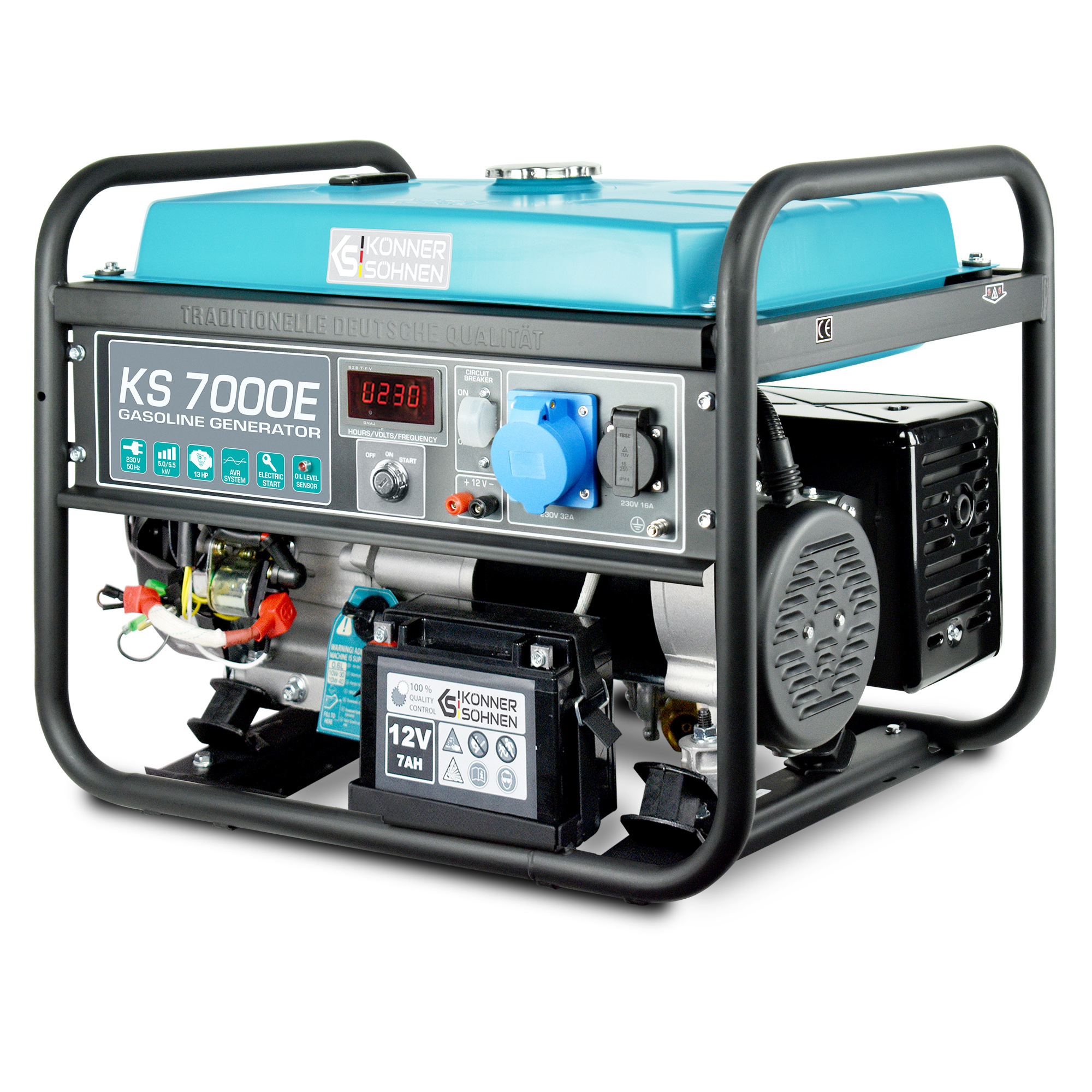 KS 7000E Stromerzeuger Strom generator Benzin Notstromaggregat 5.5 kW