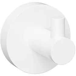 Brillantbad WHITE  Kleiderhaken Messing Weiß 55x55x50 mm für Bad & Küche >> zum Bohren oder Kleben*