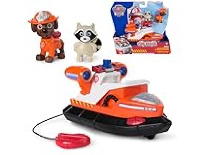 Paw Patrol - Pat Patrouille Mission Pompiers - Véhicule Figurine Zuma 1 Véhicule Fire Rescue Mission Pompiers - 1 Figurine Zuma Amovible - Bouée - Jouet Officiel Pat Patrouille - Dès 3 Ans