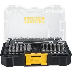 Stanley, Steckschlüssel + Stecknuss, SteckschlüsselSet Pro STACK 1/4, 37teilig (1/4")
