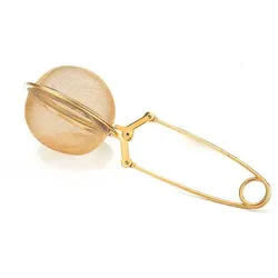 Teesieb Marisol Ø 6,5 cm Edelstahl Gold