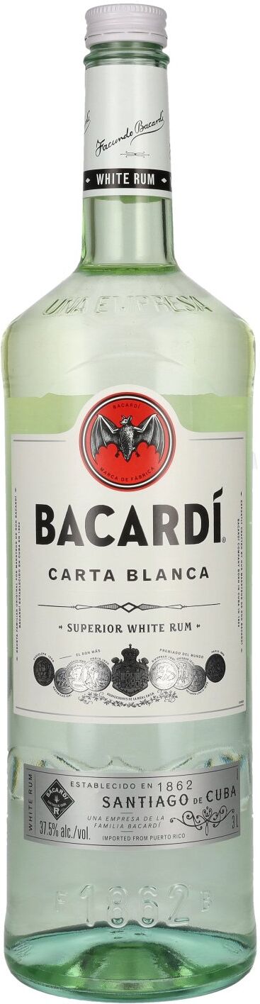 Bacardi Ron Carta Blanca Superior 37,5% Vol. 3l