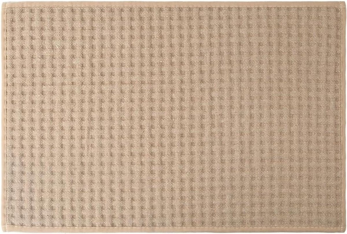 Allecto Plus Antislip Badmat Beige - Waterabsorberend en Machinewasbaar - 40 x 60 cm