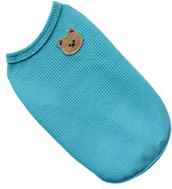 Fusion Finds Breathable Waffle Dog Shirt Lightweight Pet Vest For Small Dogs & Cats blue s
