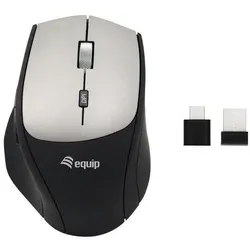 Equip kabellose Maus mit Dual Connect USB-A/C - Schwarz