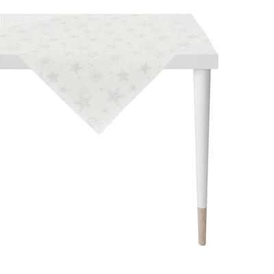 Mitteldecke APELT "8150", weiß (gebrochenes weiß, silberfarben), B:85cm L:85cm, Jacquard, Tischdecken, Mitteldecke, in verschiedenen Größen erhältlich