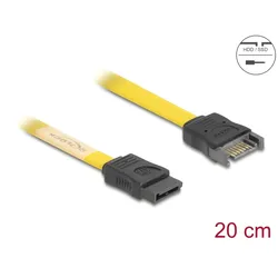 DELOCK SATA-Verl. SATA III -> SATA St/Bu 0.20m gelb