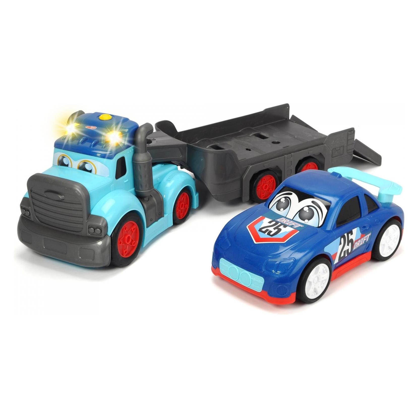 Dickie ABC Teddi Trucker Transporter mit Rennwagen (204119002)