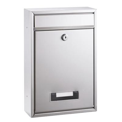 Alco Briefkasten Metall lackiert 215x85x320mm silber