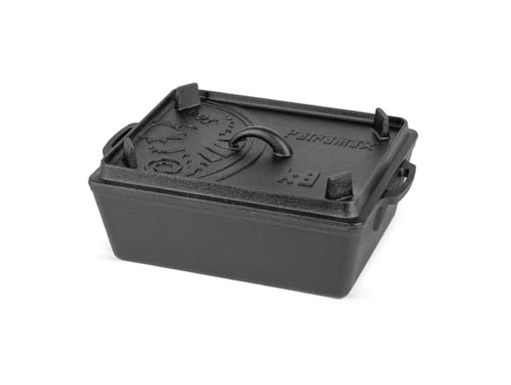 Petromax Gusseisen Kastenform k4-5,5 l Bräter & Brotbackform mit Deckel Hochwertiger Dutch Oven für Backofen & Lagerfeuer - Deckel als Grillpfanne nutzbar - Gleichmäßige Hitzeverteilung