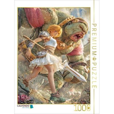 CALVENDO Puzzle Anime Kriegerinnen | 1000 Teile Lege-Größe 64x48cm Foto-Puzzle für glückliche Stunden