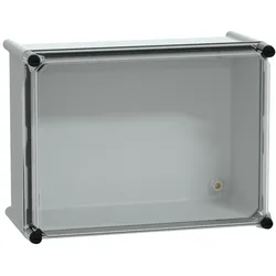 Schneider Electric NSYPLS2736G Polyestergehäuse PLS Wandmontage 270x360x180mm IP66, transparente PC-Abdeckung