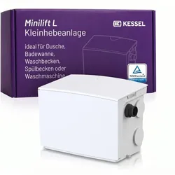 KESSEL Minilift L Kleinhebeanlage 28561  fäkalienfreies Abwasser,  kompakte Hebeanlage für Dusche, Waschbecken und Haushaltsgeräte