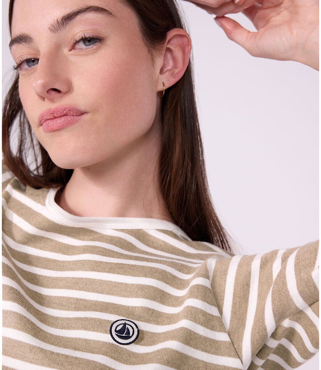 PETIT BATEAU T-shirt rayé, manches longues