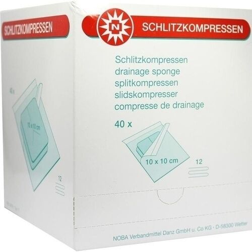 Schlitzkompressen 10x10cm 12fach steril