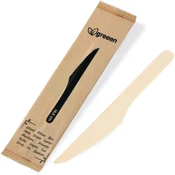Messer (aus Holz) 16,5cm einzeln verpackt