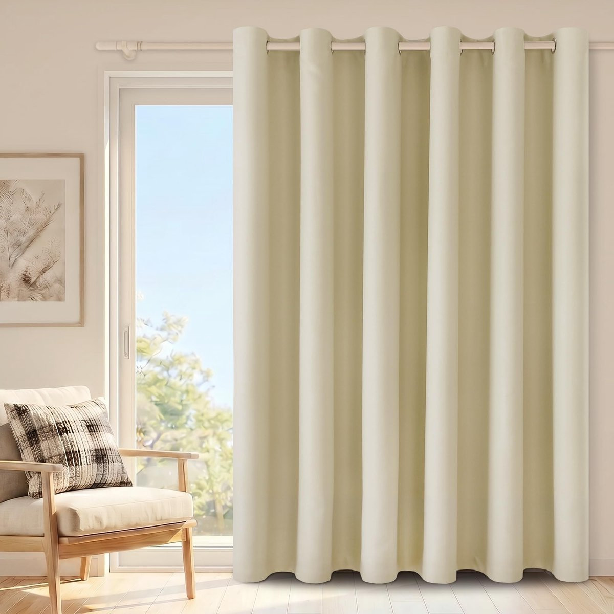 Merkloos Semi-transparant Room Divider Gordijn voor Volwassenen