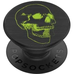 PopSockets - PopGrip - Lenticular Skull, Smartphone Halterung, Schwarz, Grün