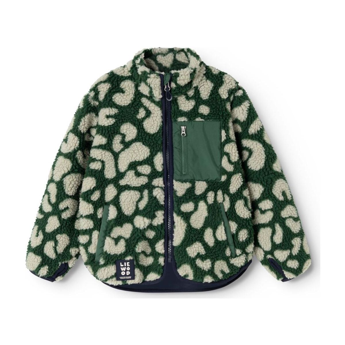 Liewood Nolan Pile Jacket mega leo / garden green (2886) 80 LW21048-2886-80-CU
