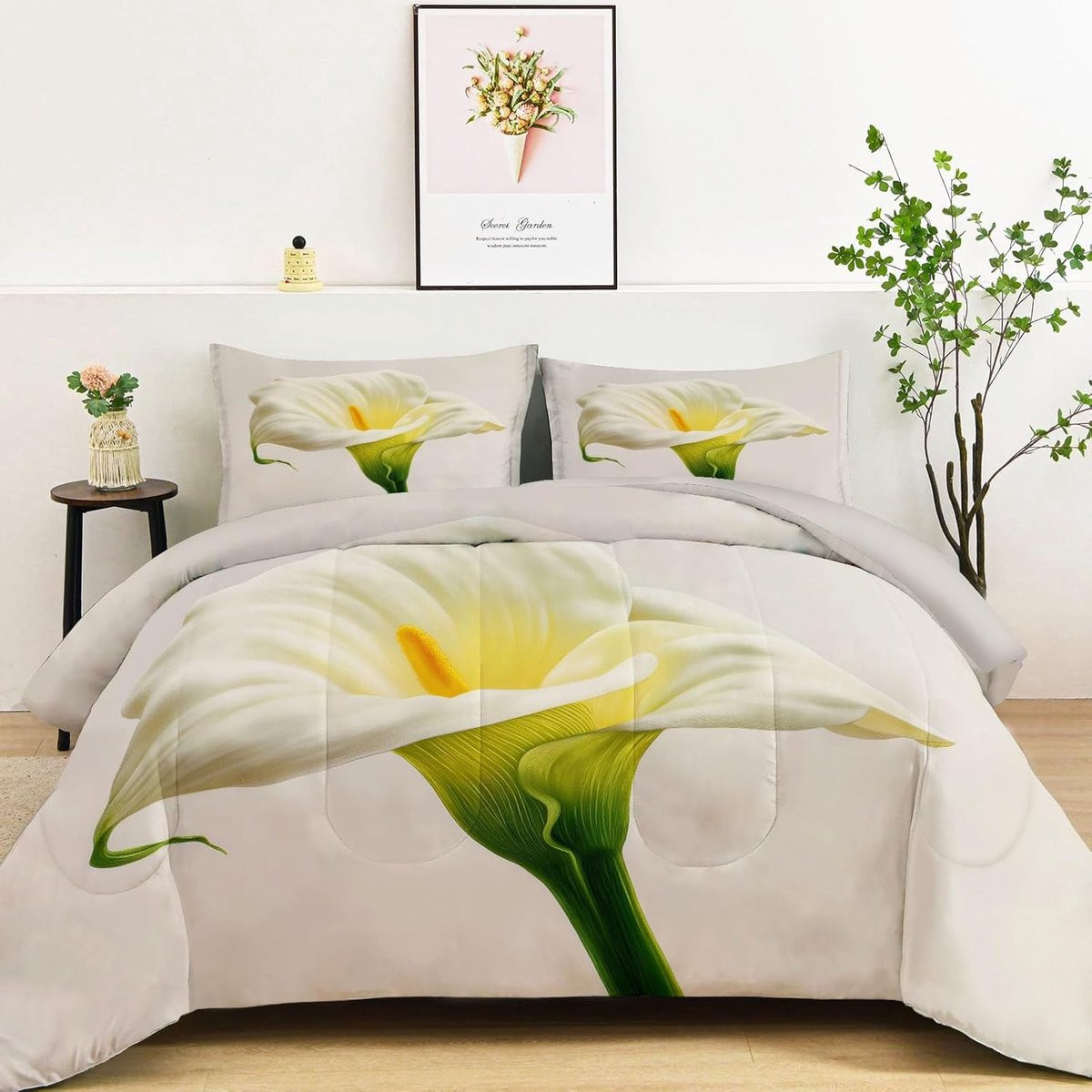 Wit Hypoallergeen Dekbed Tweepersoons van Microfibre 200 x 200 cm