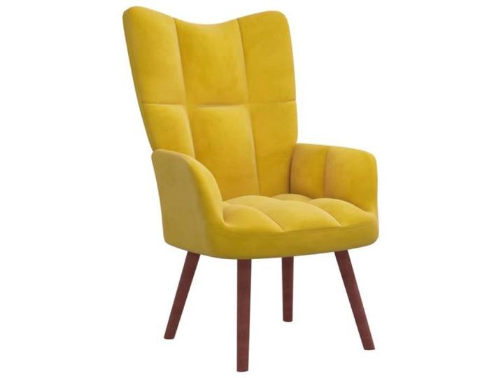 SALE 2024  Fauteuil Salon JMS - Chaise de relaxation - Jaune moutarde Velours 8 55 Kg 8804