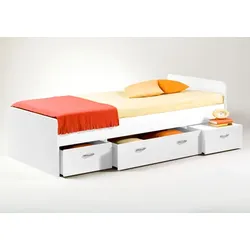 BEGABINO Funktionsbett Boro 90 x 200 cm Dekor Weiß