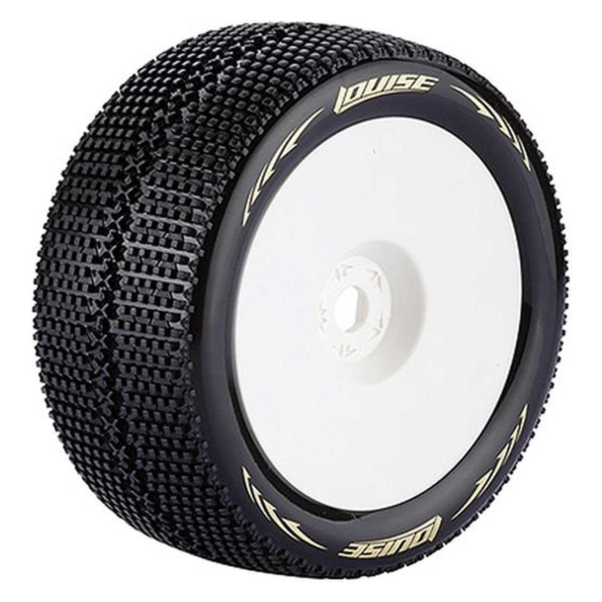 Louise T-Turbo Reifen soft auf Felge weiss 17mm (2) (LOUT3112SW)