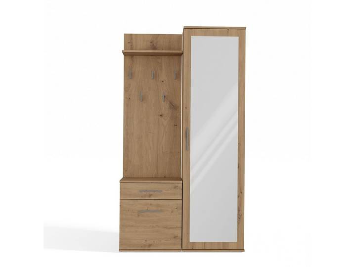 GARDEROBE modern mit Spiegel Schrank Duo Artisan 100/180/35