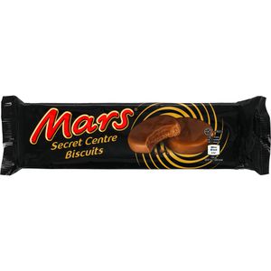 Mars Kekse Secret Centre Biscuit, mit Karamell-Cremefüllung & Milchschokolade, 132 g