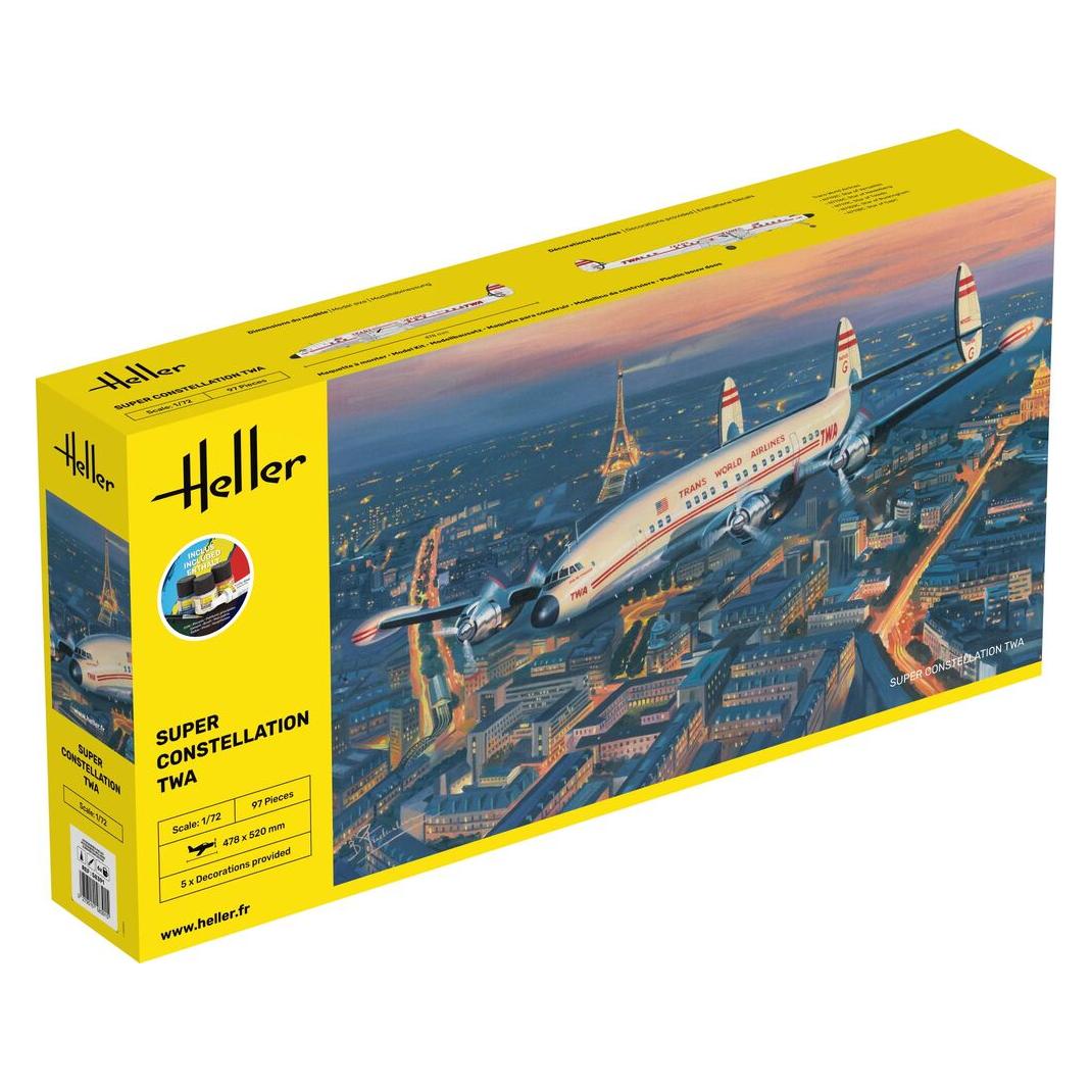 Heller STARTER KIT Super Constellation TWA (58391)