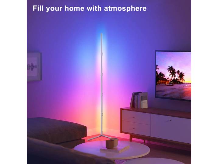 200cm Tuya RGB lampadaire intelligent APP télécommande moderne coin lampadaire atmosphérique LED support éclairage Festival décoration
