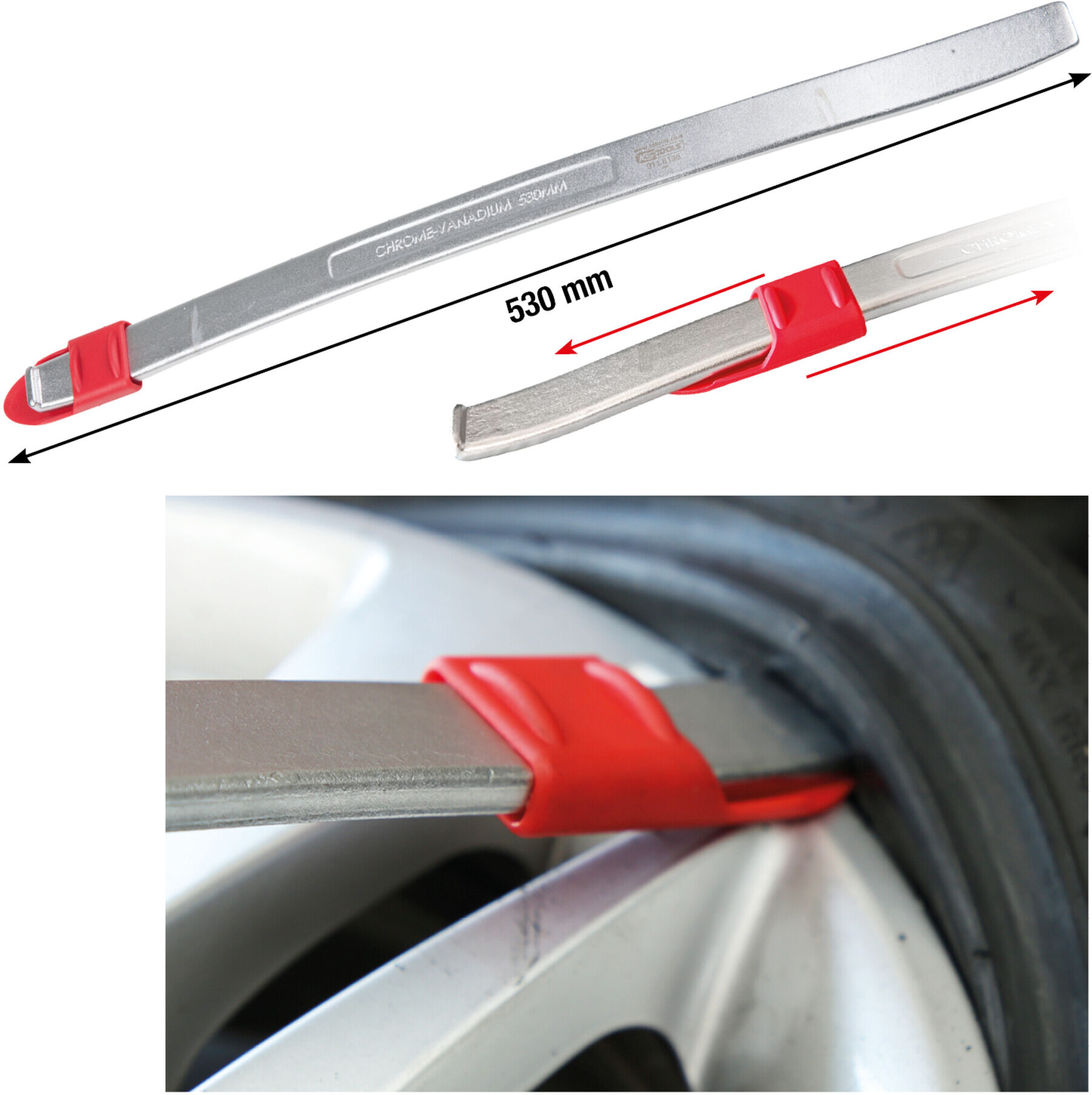 KS Tools Runflat Reifen- und Montagehebel (911.8135)