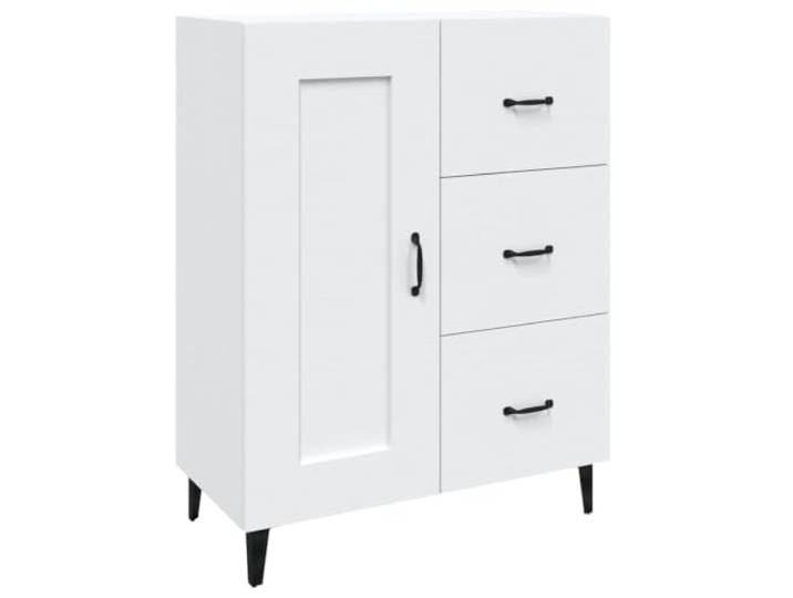 KGFHERENB Sideboard Weiß 69,5x34x90 cm Holzwerkstoff Beistellschrank Kompakter Kommodenschrank mit Fächern für Wohnzimmer, Flur und Schlafzimmer. Bietet Abstellfläche für Dekoartikel.