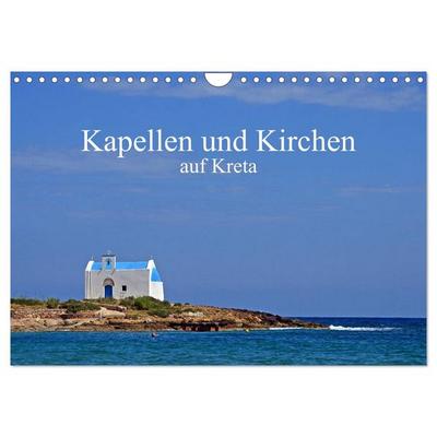 Kapellen und Kirchen auf Kreta (Wandkalender 2026 DIN A4 quer), CALVENDO Monatskalender