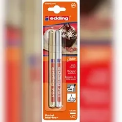 edding 751 Glanzlackmarker sortiert gold, silber (2er Blister)