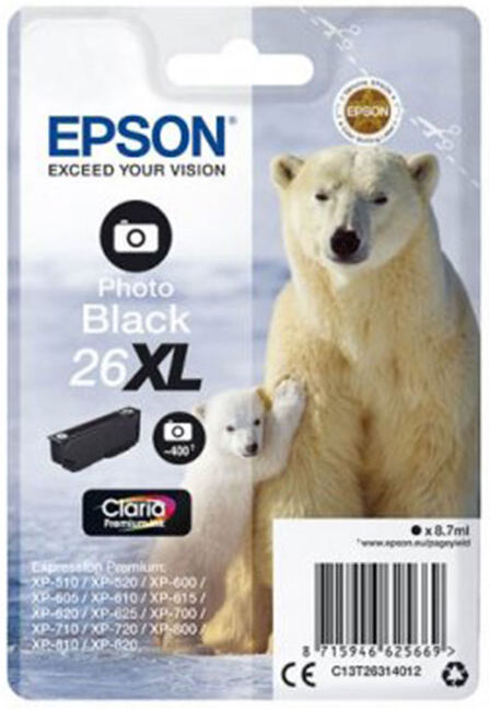 TINTEIRO EPSON 26XL BK FOTO