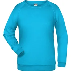 James & Nicholson Damen Raglan Sweater Sweatshirt JN793 turquoise S