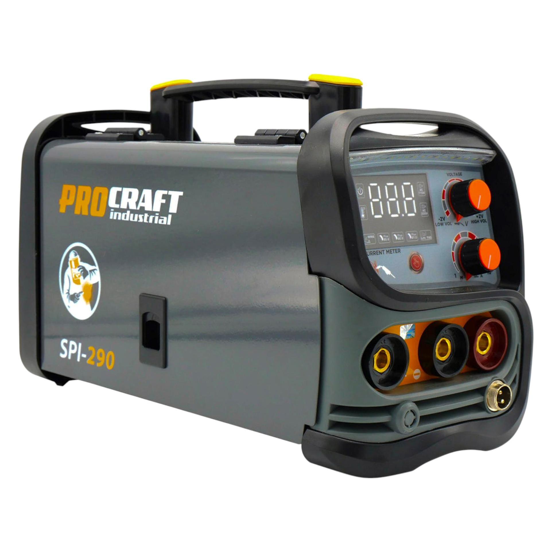 Procraft SPI-290 Kombi Inverter Schweissgerät 3,8 kW Fülldraht Co Flux MMA TIG Lift (Inverterschweissgerät) (SPI-290)