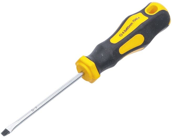 BGS Tournevis fente 4 mm longueur de la lame 80 mm, 7946-4 ; BGS Do it yourself (7946-4)