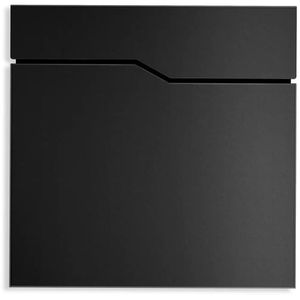 Metzler Briefkasten Hoffmann, aus Stahl, 37 x 37 x 10,5 cm, schwarz