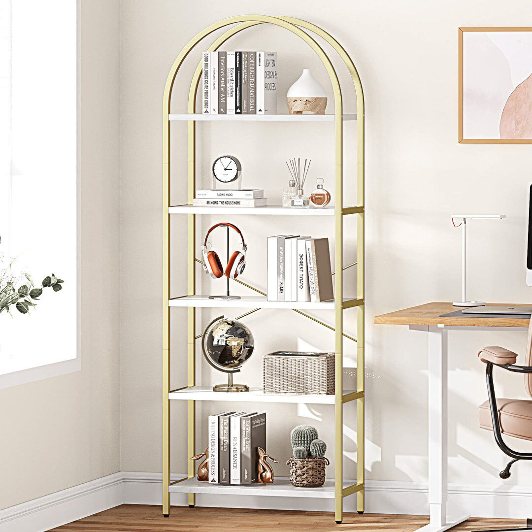 Blue Elephant Antoin Bookcase Brown 180cm H X 60cm W X 28cm D